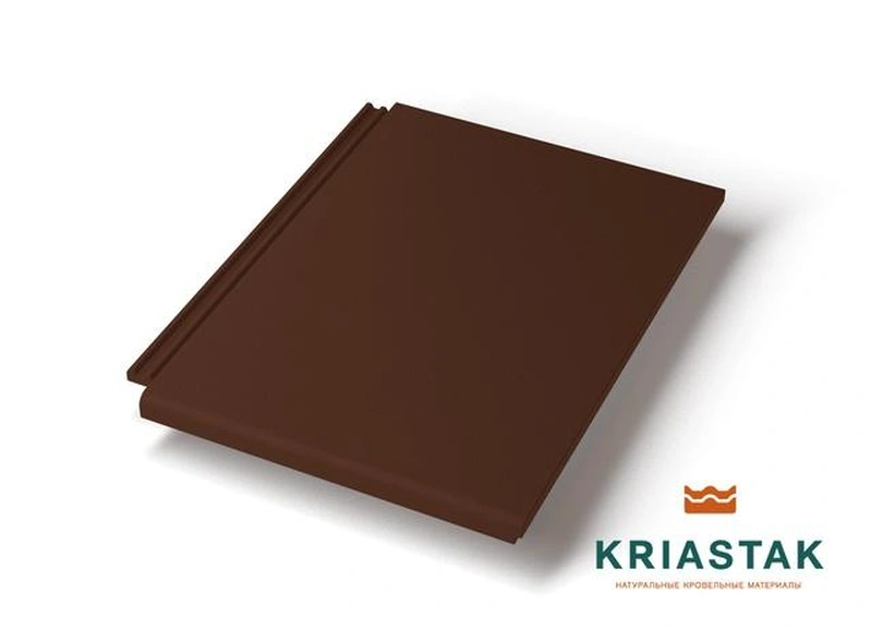 Рядная плоская черепица KRIASTAK, Platt Коричневый