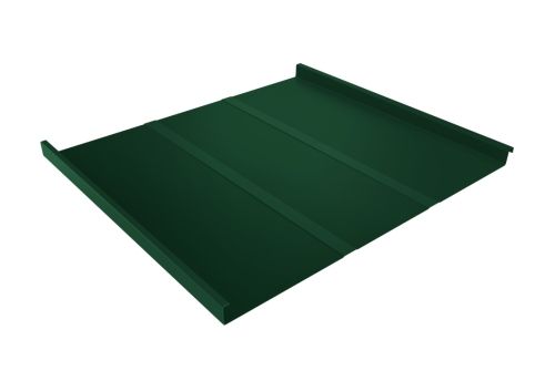Фальц двойной стоячий Line 0,45 Drap ST с пленкой на замках RAL 6005 зеленый мох