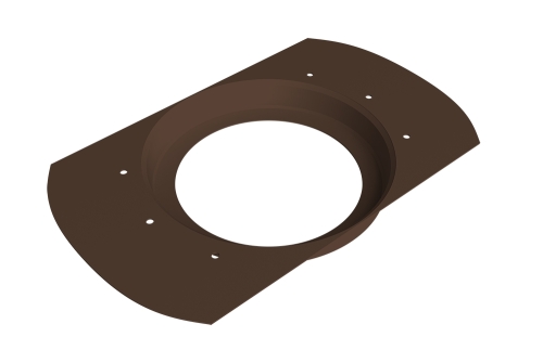 Воронка врезная круглая Vortex Project 146мм RAL 8017 шоколад