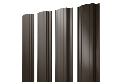 Штакетник Прямоугольный 0,5 Satin Мatt RR 32 темно-коричневый