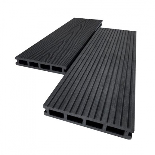 Террасная доска ДПК Bordo Classic антрацит 150x25x6000 мм
