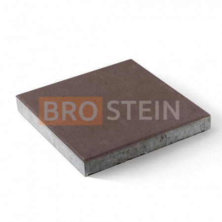 Тротуарная плитка Brostein квадрат Коричневая 500x500x70 мм