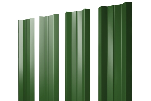 Штакетник М-образный А 0,45 PE RAL 6002 лиственно-зеленый