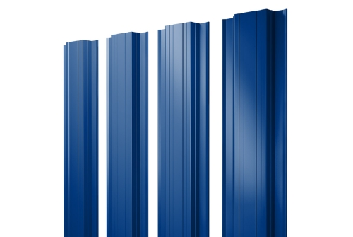 Штакетник Прямоугольный 0,45 PE RAL 5002 ультрамариново-синий
