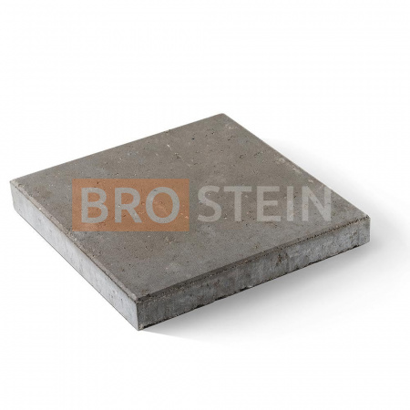 Тротуарная плитка Brostein квадрат Серая 500x500x70 мм