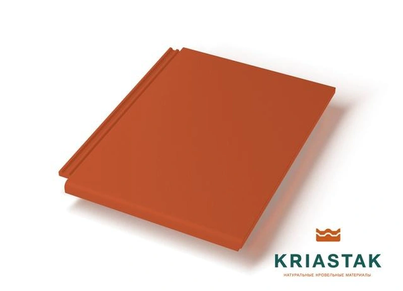 Рядная плоская черепица KRIASTAK, Platt Кирпично-красный