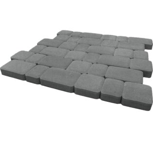 Тротуарная плитка STEINRUS Инсбрук Альт, 40 мм, серый