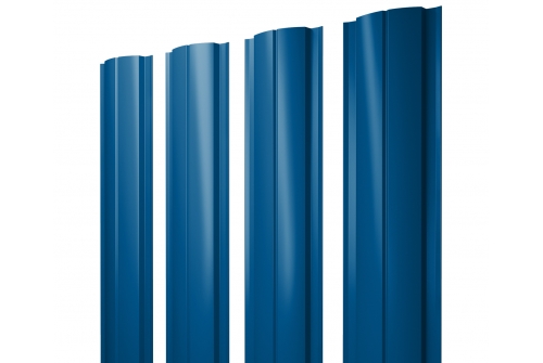 Штакетник Полукруглый Slim 0,4 PE RAL 5005 сигнальный синий