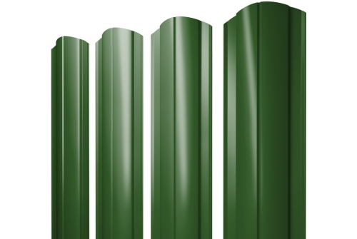 Штакетник Круглый фигурный 0,45 PE RAL 6002 лиственно-зеленый