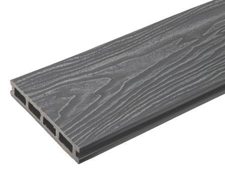 Террасная доска ДПК TalverWood 3D серая 150х25х4000 мм
