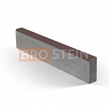 Бордюр Brostein садовый БР 100.20.8 (1000x200x80 мм) Моно Коричневый