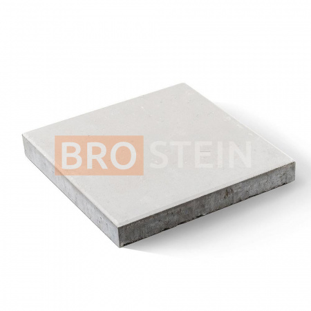 Тротуарная плитка Brostein квадрат Белая 500x500x70 мм
