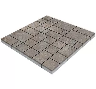 Тротуарная плитка STEINRUS Инсбрук Альпен, 60 мм, ColorMix Берилл, гладкая