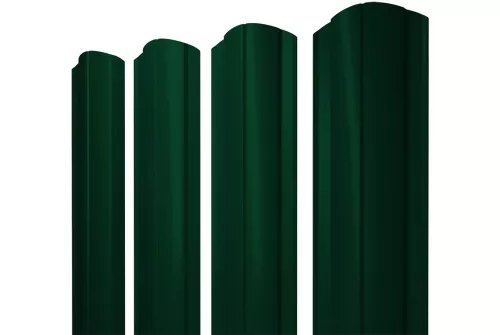 Штакетник Круглый фигурный 0,5 Satin Matt RAL 6005 зеленый мох