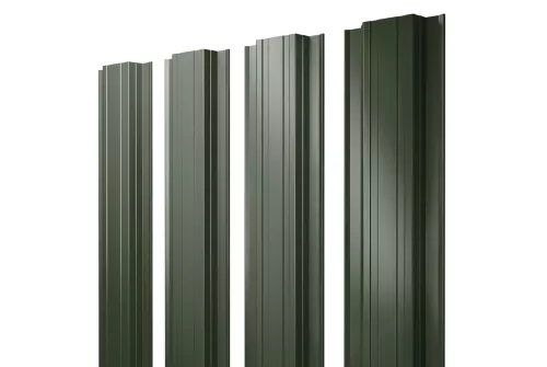 Штакетник Прямоугольный 0,5 Velur RAL 6020 хромовая зелень