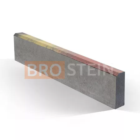 Бордюр Brostein садовый БР 100.20.8 (1000x200x80 мм) Оникс Желтый