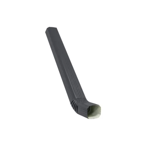 Труба прямоугольная с коленом Vortex 3м RAL 7024