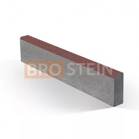 Бордюр Brostein садовый БР 100.20.8 (1000x200x80 мм) Моно Бордовый