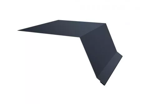 Планка капельник100х55 0,45 PE с пленкой RAL 7024 мокрый асфальт