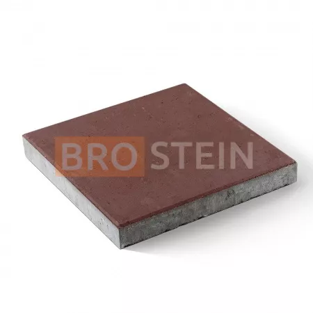 Тротуарная плитка Brostein квадрат Бордовая 500x500x70 мм