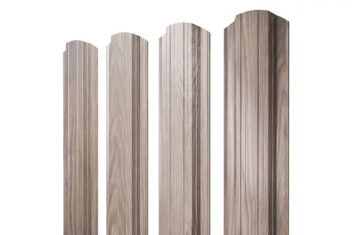 Штакетник Прямоугольный фигурный 0,45 Print Elite White Wood