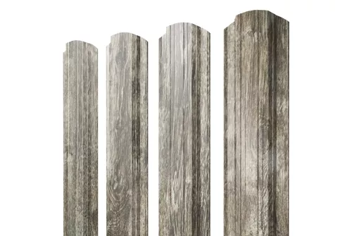 Штакетник Прямоугольный фигурный 0,45 Print Elite Nordic Wood
