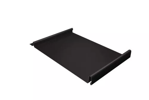 Кликфальц GL 0,5 GreenCoat Pural BT с пленкой на замках RR 32 темно-коричневый (RAL 8019 серо-коричневый)