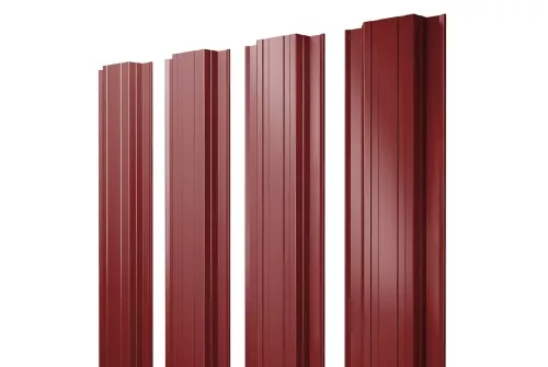 Штакетник Прямоугольный 0,5 Satin RAL 3011 коричнево-красный