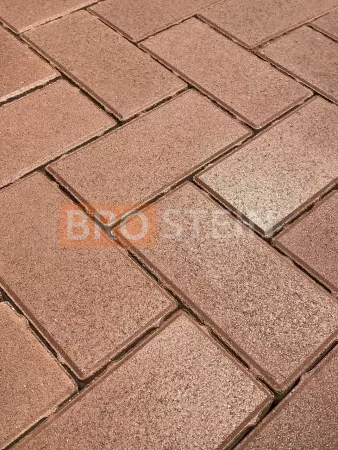Брусчатка Стандарт Бордовая 100x200x40 мм