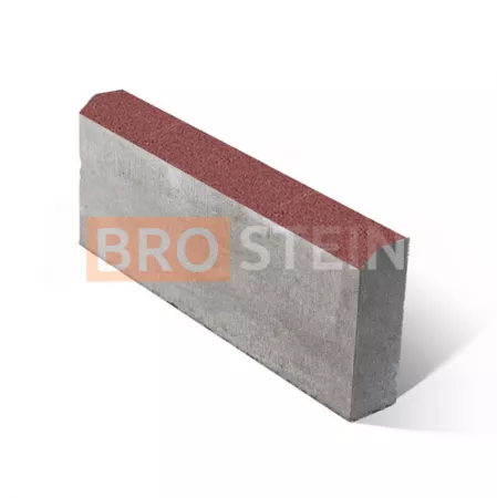 Бордюр Brostein садовый БР 50.20.8 (500x200x80 мм) Моно Бордовый