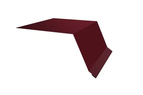 Планка капельник100х55 0,45 PE с пленкой RAL 3005 красное вино