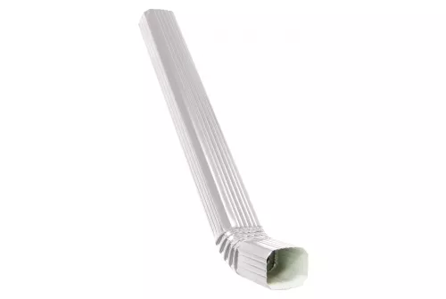 Труба прямоугольная с коленом Vortex 3м RAL 9003