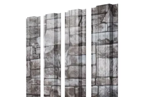 Штакетник Прямоугольный 0,45 Print Elite Fine Stone