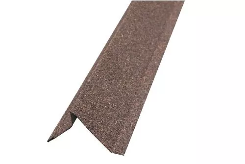 Планка ветровая Grand Line для мягкой кровли 60*30*90 Фартук S5 бронзовая
