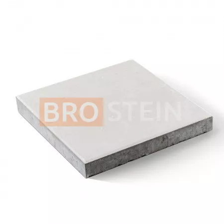 Тротуарная плитка Brostein квадрат Белая 500x500x70 мм