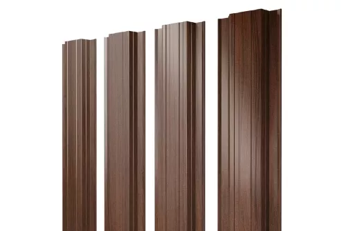 Штакетник Прямоугольный 0,45 Print Elite Choco Wood
