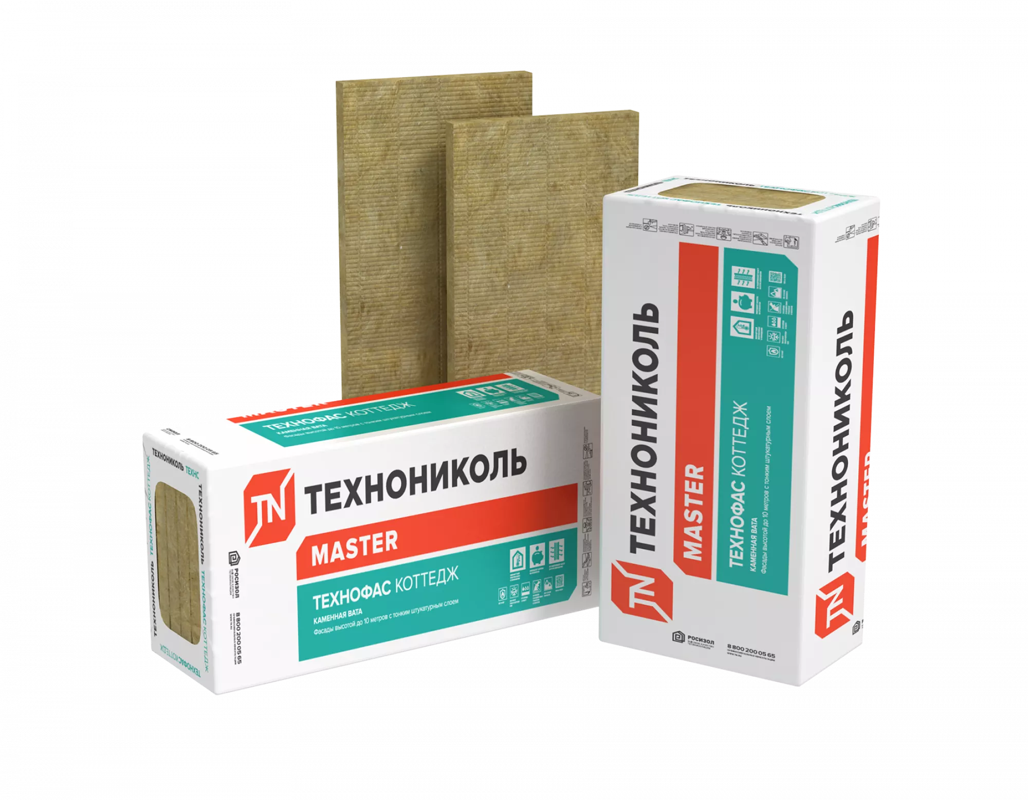 Утеплитель ТЕХНОФАС КОТТЕДЖ, 1200х600 мм