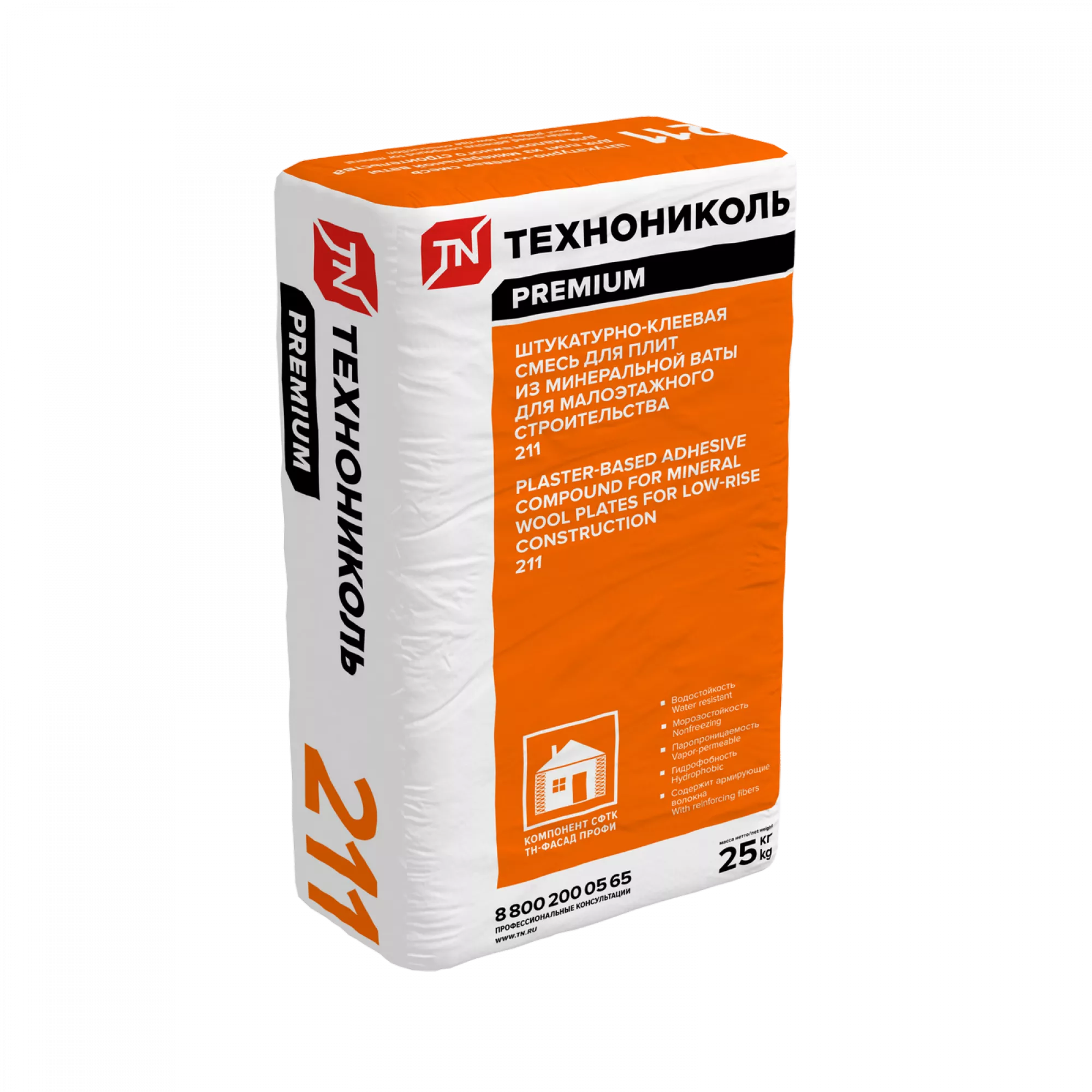 Штукатурно-клеевая смесь для плит из минеральной ваты ТЕХНОНИКОЛЬ 211 2066618017