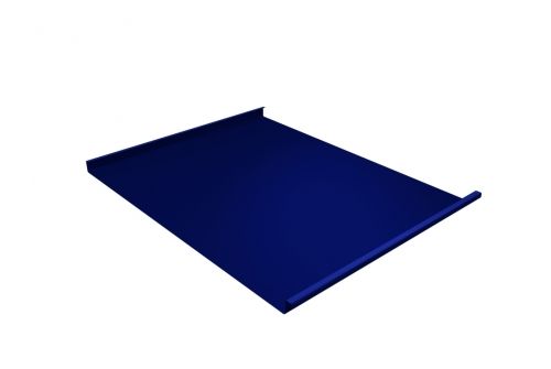 Фальц двойной стоячий 0,45 PE с пленкой на замках RAL 5002 ультрамариново-синий
