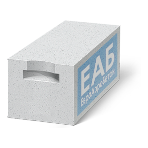 Газобетон ЕвроАэроБетон (ЕАБ) Блок D500 625х375х250 мм, с захватами